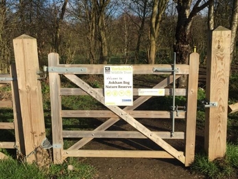 Accessible gate at Askham Bog