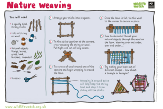 How to do nature weaving