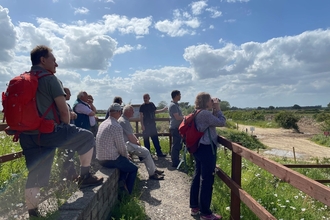 The Nature Recover Committee and staff visiting North Cave Wetlands