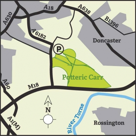 Potteric Carr area map