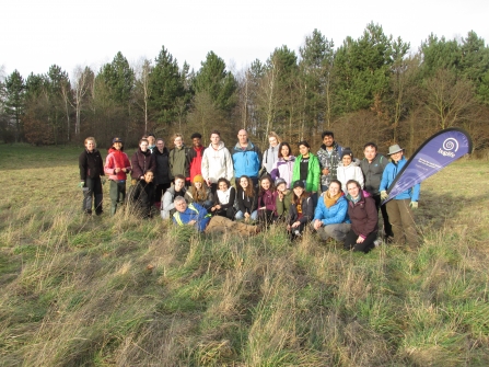 University of Leeds students at Water Haigh Woodland Park