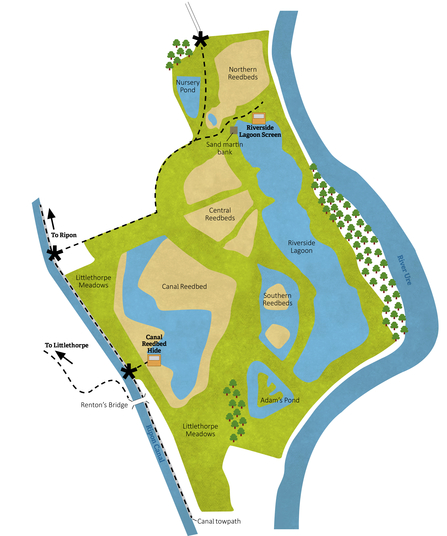 Ripon City Wetlands site map