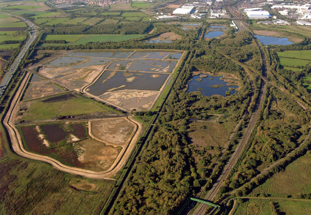 An aerial view of Potteric Carr from 2007