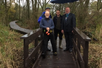 Volunteers and Cllr Windass.