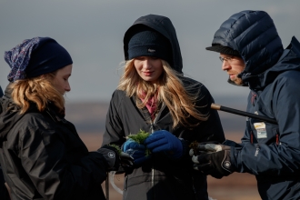 Peat team volunteers