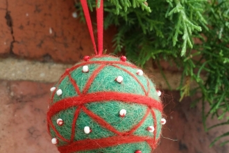 Needle Felted Baubles