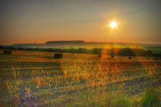 Wolds Autumn sunset