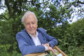 David Attenborough at Askham Bog