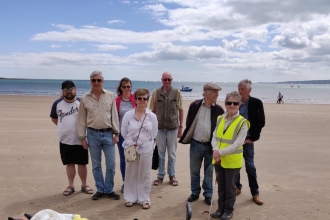 Beach clean at Filey North, Cobble Landing