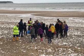 Beach clean at North Bridlington