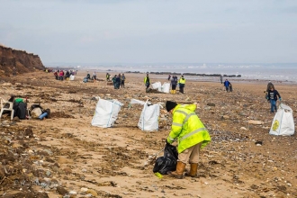 Beach cleaning at Fraisthorpe