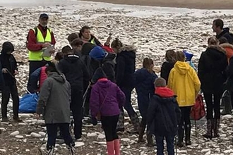 Bridlington beach clean