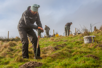 Wild Ingleborough Task Day Volunteer February 2024 TOS Sara