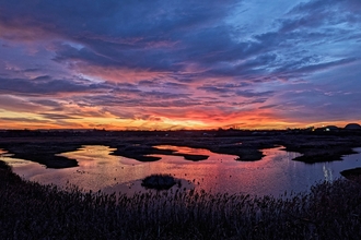 North Cave Wetlands sunset