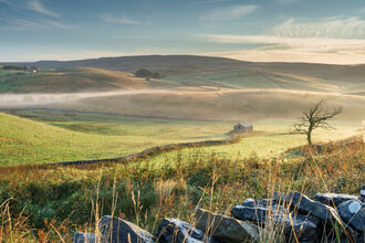 A misty morning at Ashes Pasture, Ingleborough