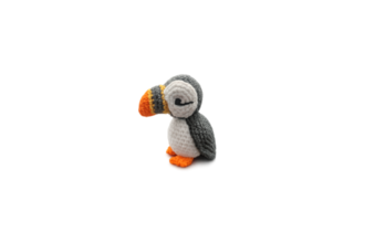 crochet puffin