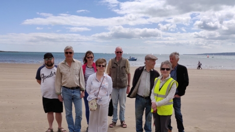 Beach clean at Filey North, Cobble Landing