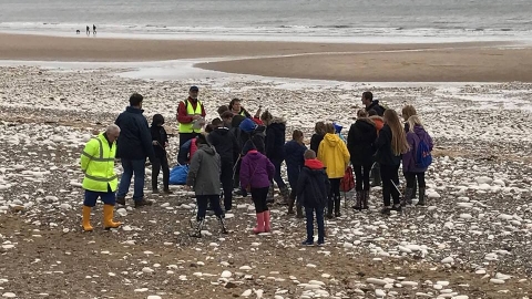 Beach clean at North Bridlington