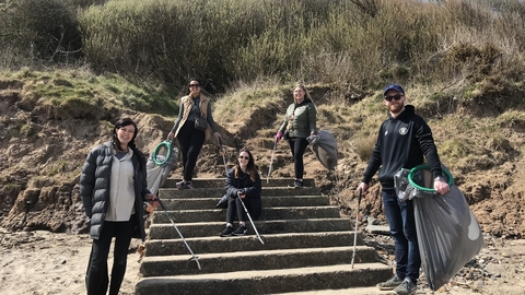 Filey beach clean