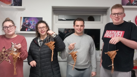 Willow bird feeders