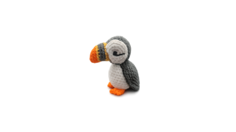 crochet puffin