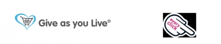 Give as you live and Everyclick logos