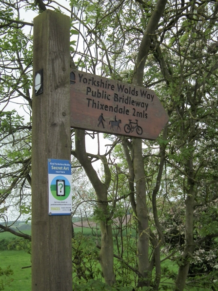 Yorkshire Wolds way sign