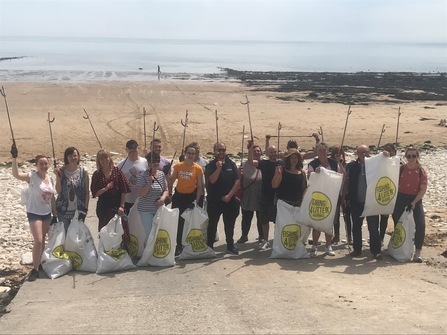 Cranswick corporate beach clean