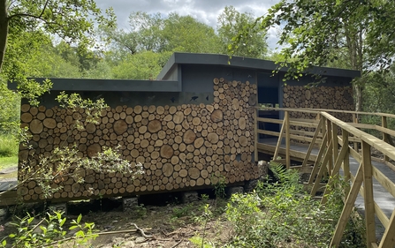 Photo of new hide at Adel Dam