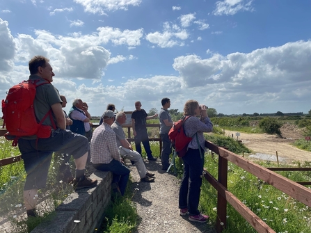 The Nature Recover Committee and staff visiting North Cave Wetlands