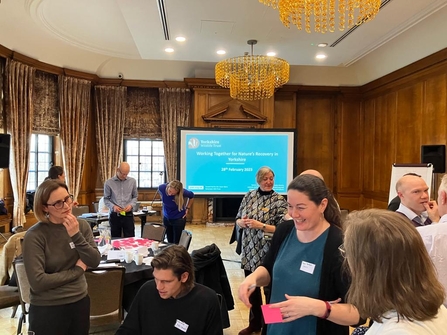 Key people involved in nature recovery across Yorkshire taking part in a workshop.