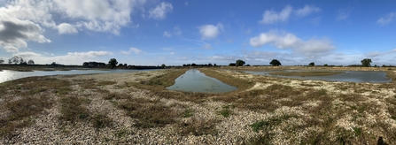 Landscape panoramic shot of North Cave Wetlands