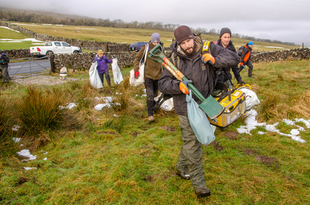 Wild Ingleborough Task Day Volunteer February 2024