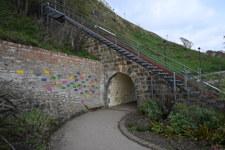 Tunnel under esplanade tramway Scarborough - Howard Roddie