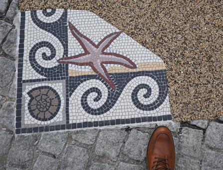 A small corner of “Roman Mosaic c. 2025” - Howard Roddie