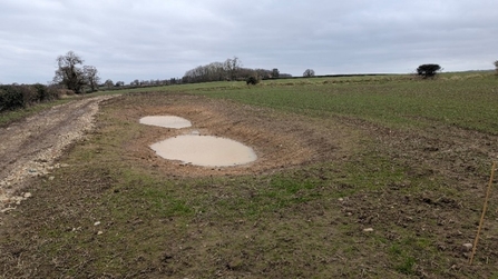 Two very small muddy ponds.