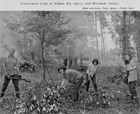 Volunteers at Moorlands 1964