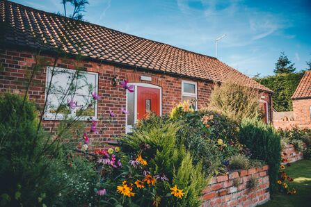 view of a lovely wildlife garden outside a small guest house