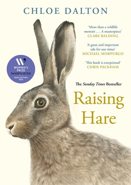A book cover with an illustration hare