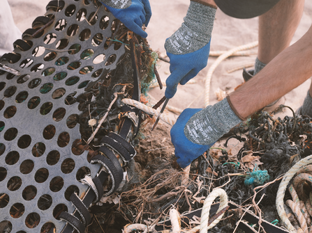 Rubbish on the beach at Spurn