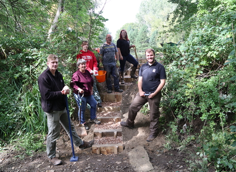 Volunteers on Clifton Beck