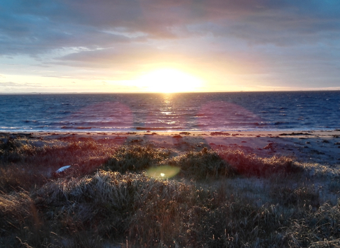 Sunset at the seaside