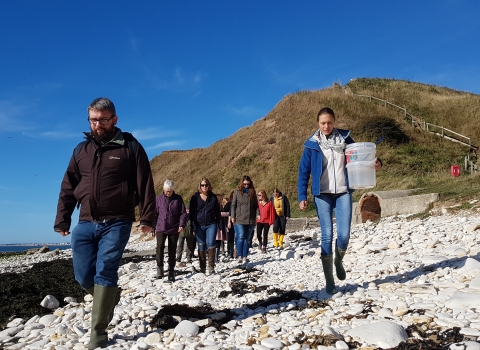 Rockpooling at Flamborough
