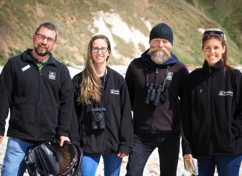 Marine team at Flamborough South Landing