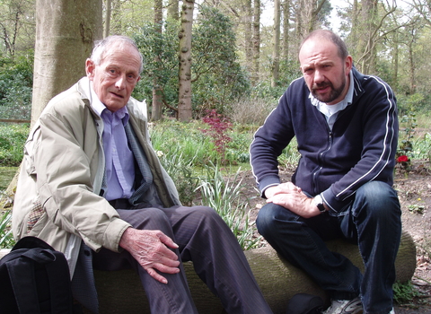 Son Nick with father Alan at Moorlands nature reserve