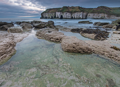 Flamborough-Cliffs-from-Thornwick-Bay