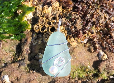 seaglass pendant