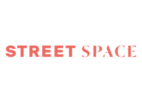 The words "STREET SPACE" in a coral color against a white background.
