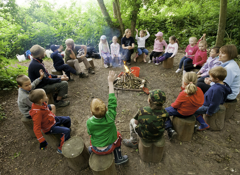 Forest schools - fire circle